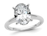 2.20 Carat (ctw VS2, G-H) Certified Lab-Grown Diamond Solitaire Engagement Ring in 14K White Gold